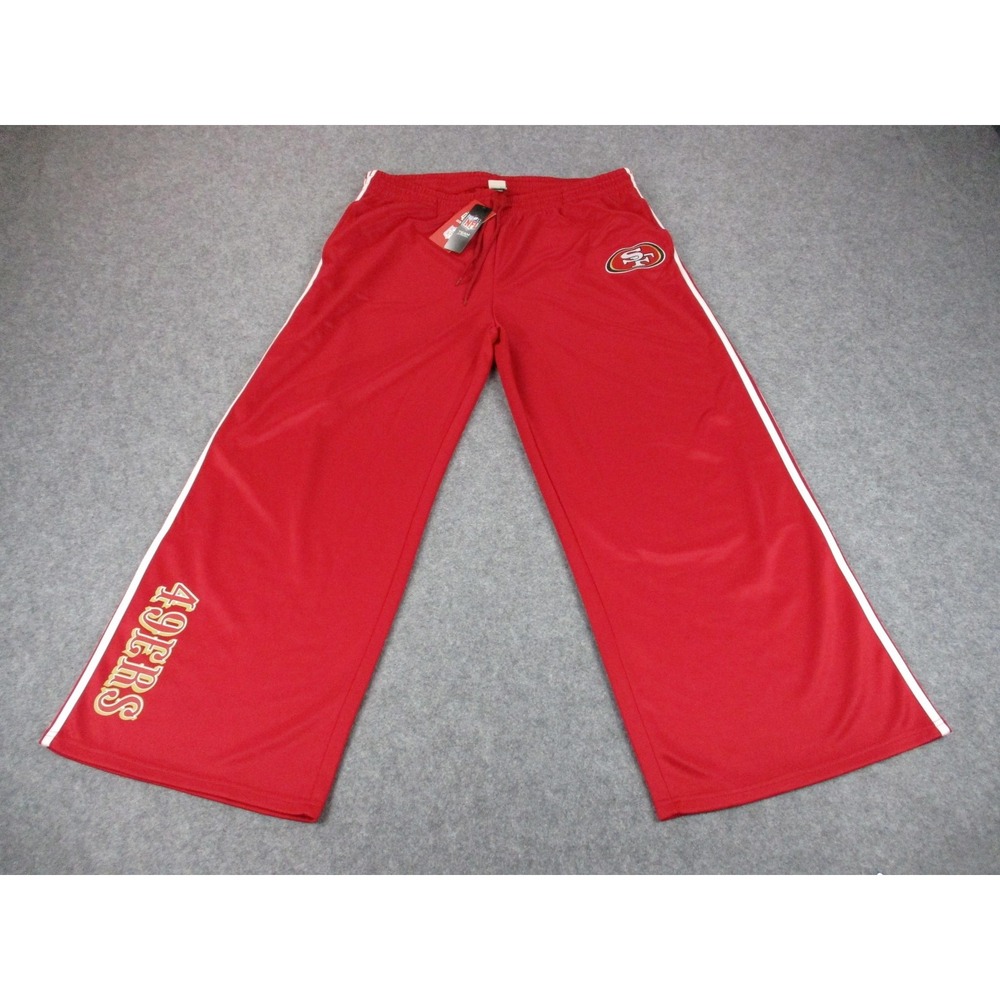 San Francisco 49ers Pants Womens 3XL XXXL Red NFL Football Track Wide Leg